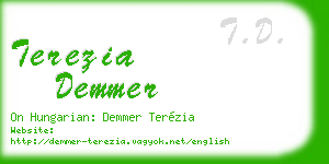 terezia demmer business card